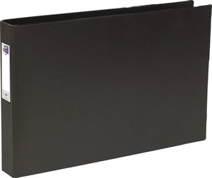 Elba Carpeta de Anillas A3 formato apaisado 4DR 40mm negro
